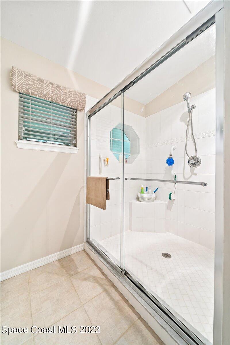 2190 Spring Creek Circle Palm Bay, FL 32905 - Photo 31 of 73 Master oversized walk in shower