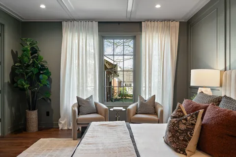 a kitchen with stainless steel appliances granite countertop a stove and a refrigerator