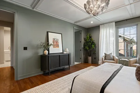 a kitchen with lots of counter top space