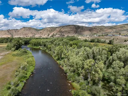 a view of a lake with a mountain