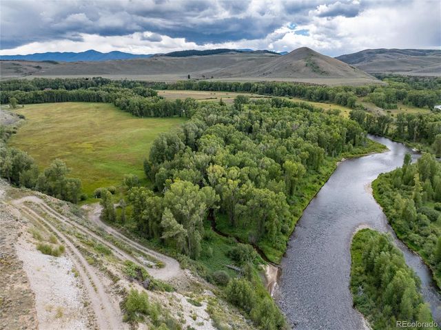 a view of a lake with a mountain