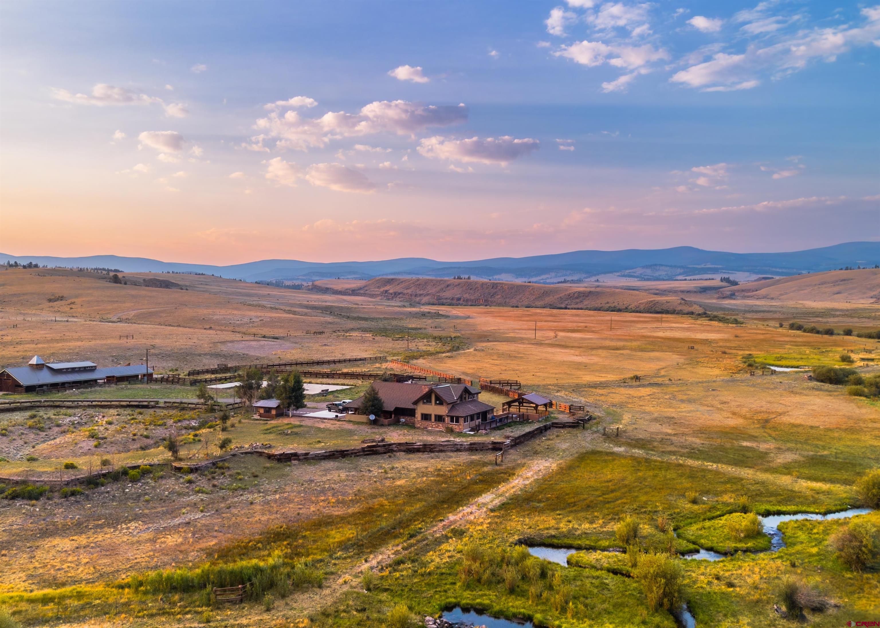 a view of an ocean and beach