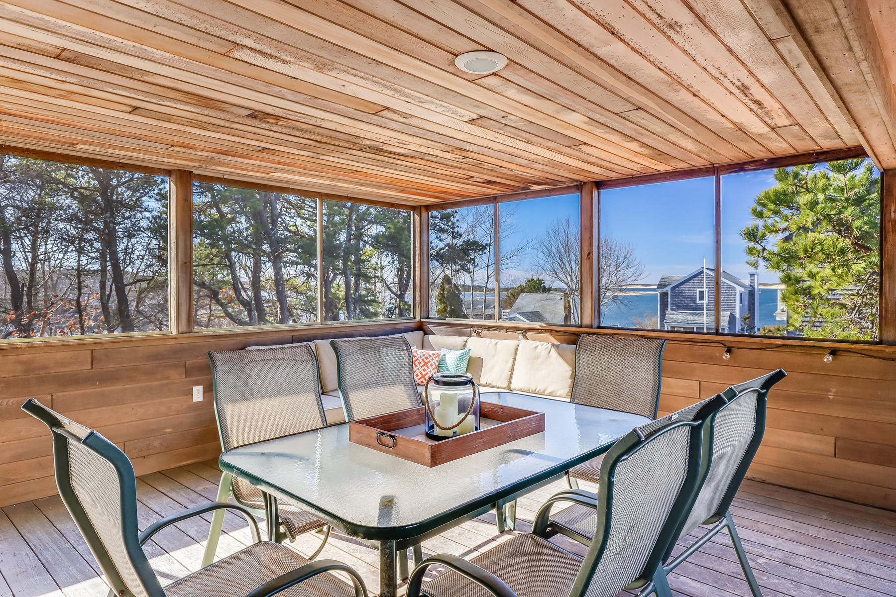 155 Nauhaught Bluff Road Wellfleet, MA 02667 - Photo 15 of 53 a outdoor dining space with furniture and outdoor view