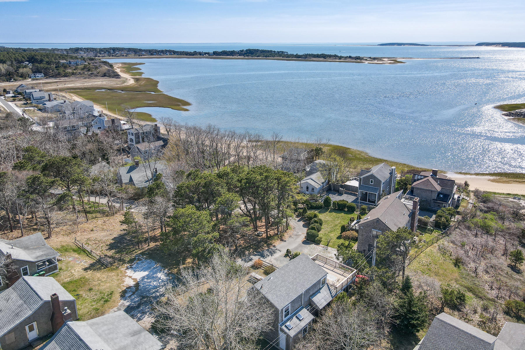 155 Nauhaught Bluff Road Wellfleet, MA 02667 - Photo 45 of 53 a view of a lake with a mountain