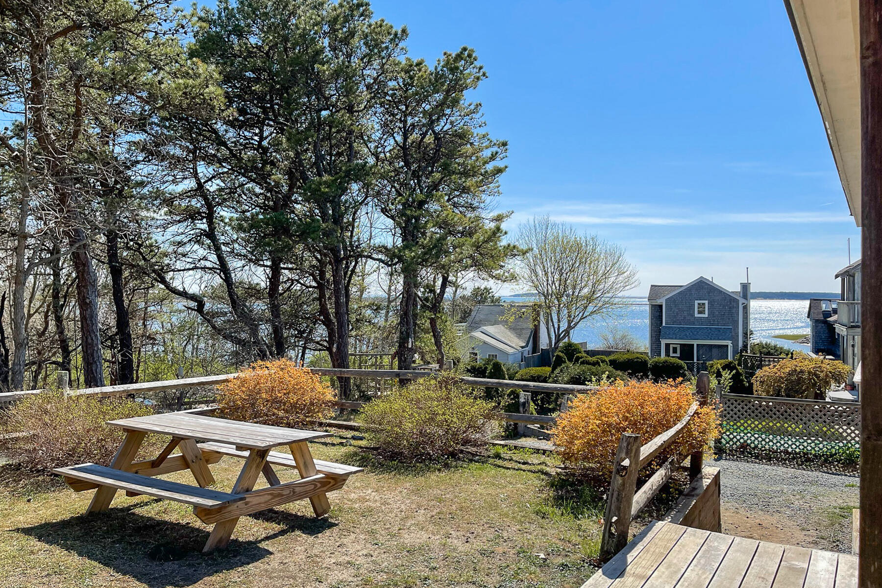 155 Nauhaught Bluff Road Wellfleet, MA 02667 - Photo 50 of 53 a view of backyard with barbeque grill and outdoor seating