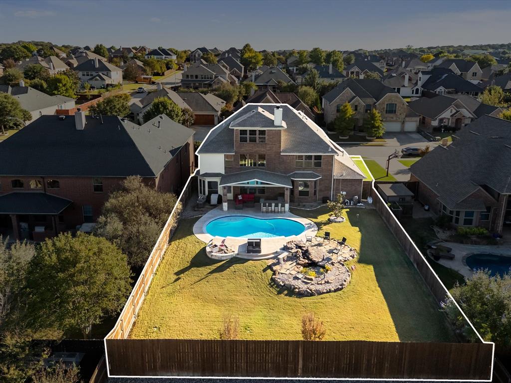 5365 Royal Lytham Road Fort Worth, TX 76244 - Photo 36 of 37 a aerial view of a house with swimming pool