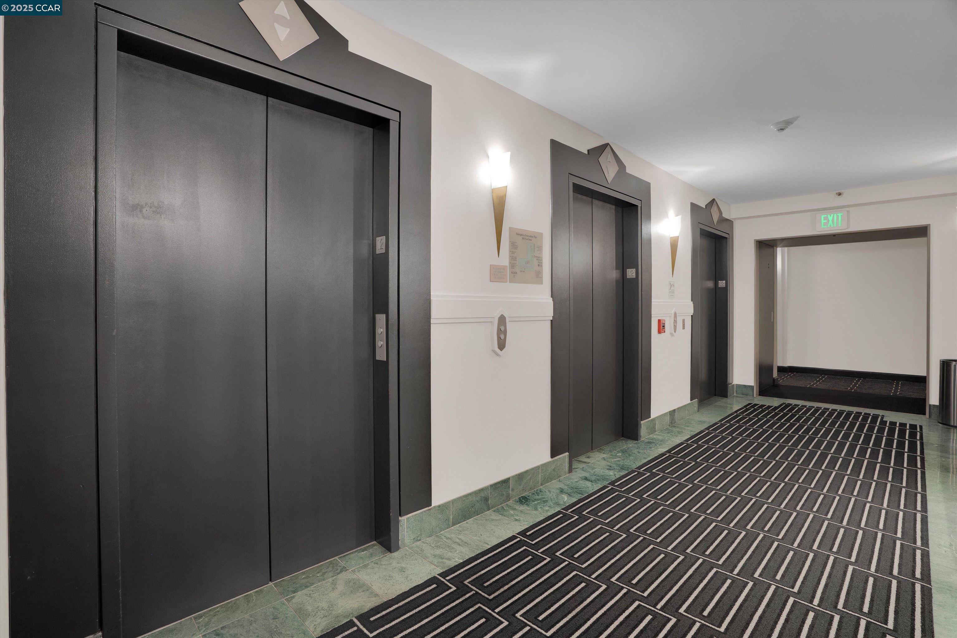 300 3rd Street, Unit 1203 San Francisco, CA 94107 - Photo 18 of 25 a view of hallway with wooden floor