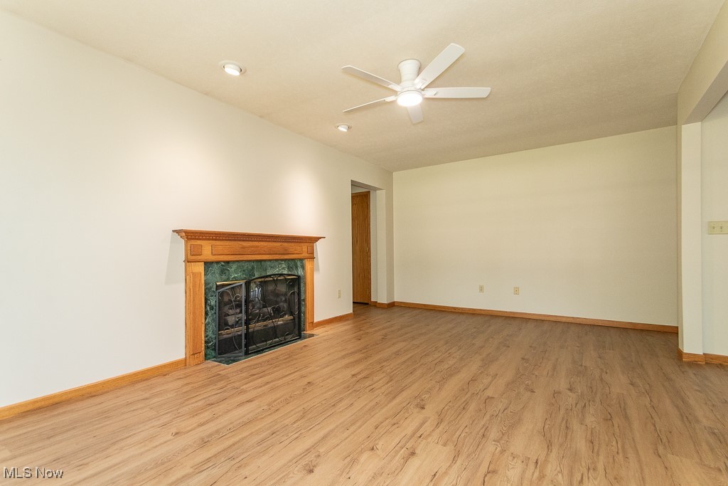 2811 Russell Road Ashtabula, OH 44004 - Photo 13 of 42 Awesome dining room with gas fireplace and recessed lighting