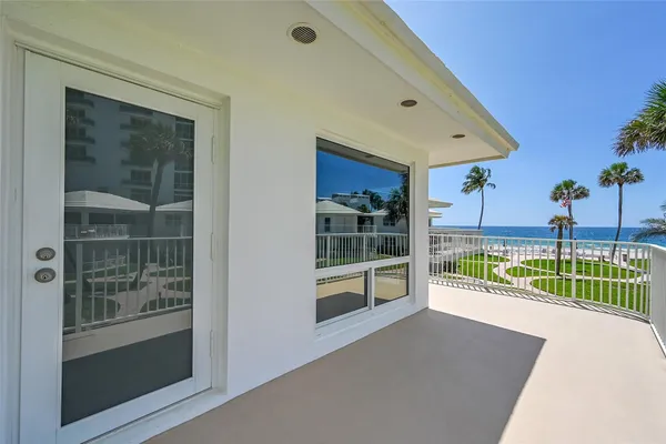 a view of outdoor space with balcony