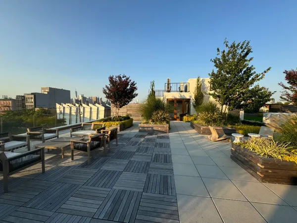 a view of outdoor space with seating space