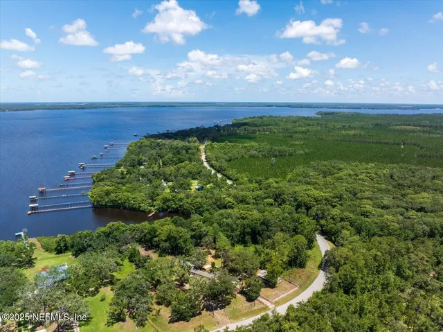 a view of a yard with an outdoor space