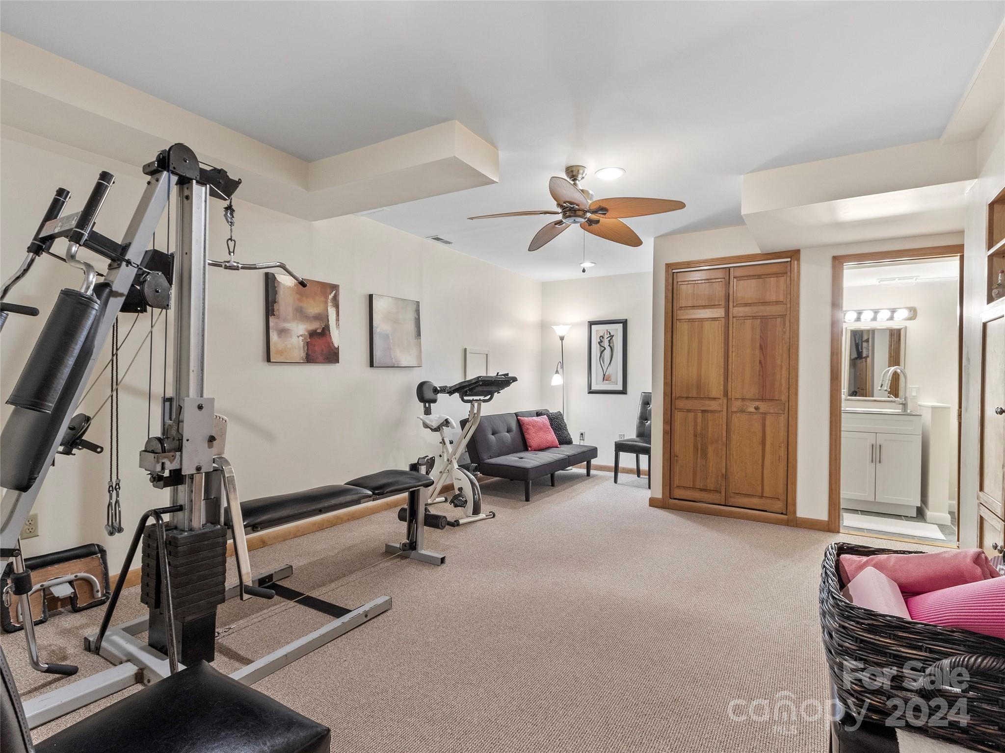 30 Pinkerton Corner Fairview, NC 28730 - Photo 18 of 31 a view of a room with gym equipment