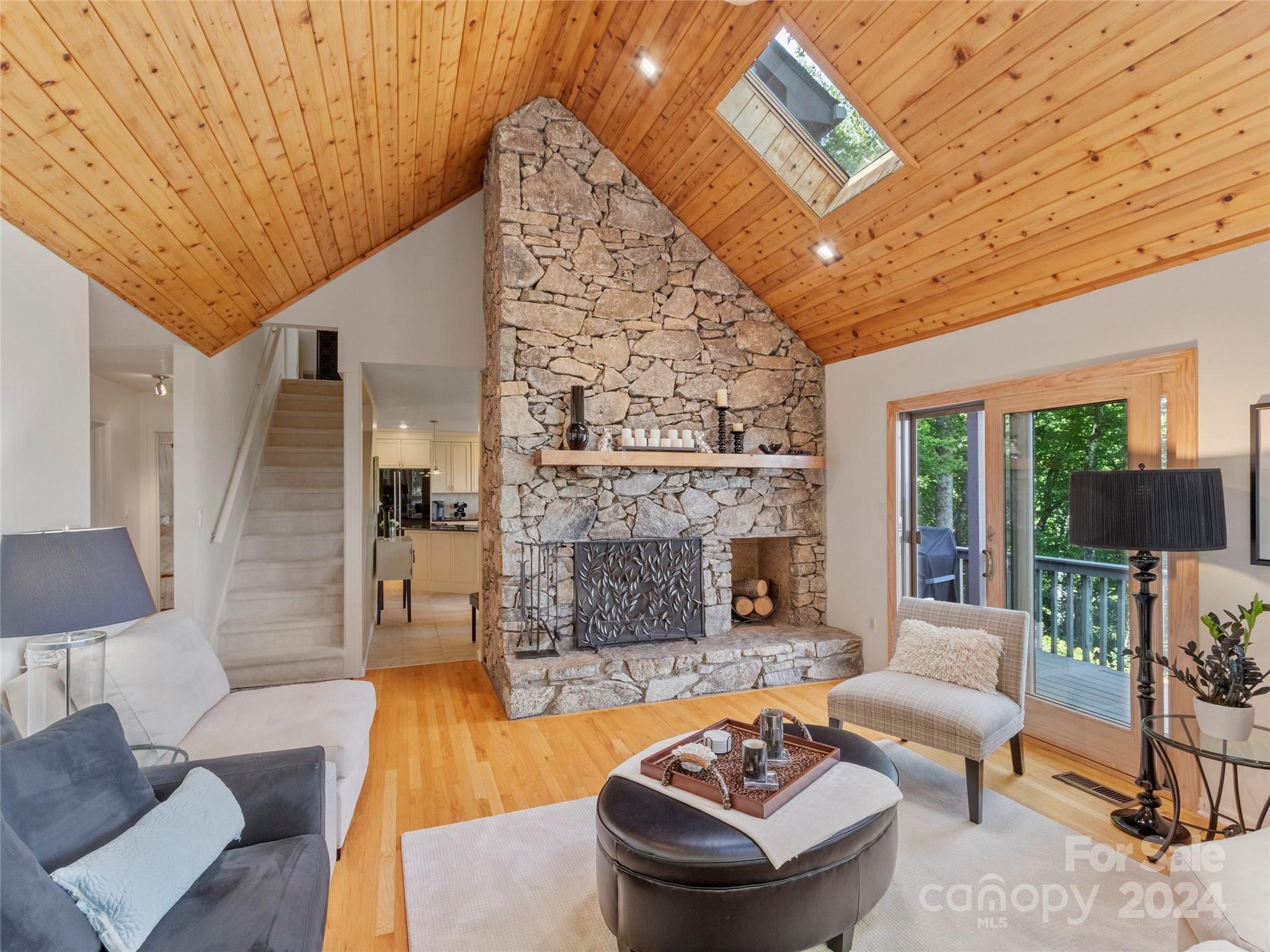 30 Pinkerton Corner Fairview, NC 28730 - Photo 6 of 31 a living room with fireplace furniture and a fireplace
