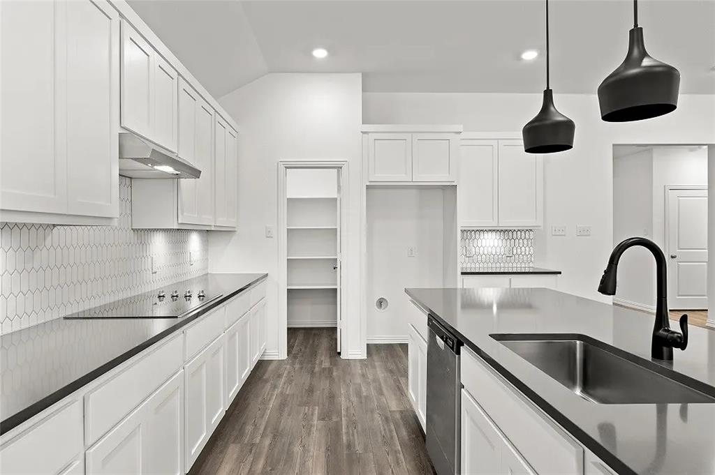 1632 Pavin Lane Fort Worth, TX 76052 - Photo 9 of 37 a kitchen with kitchen island stainless steel appliances a sink center island and cabinets