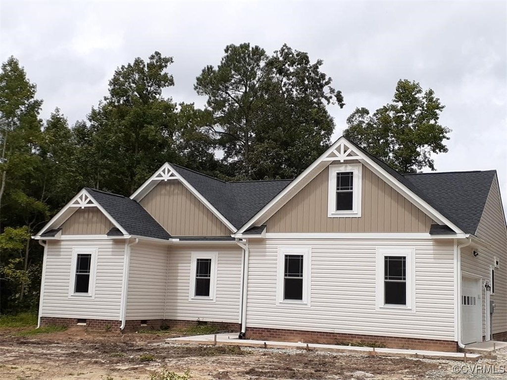 14271 Stage Road Lanexa, VA 23089 - Photo 1 of 14 Back of house featuring a garage