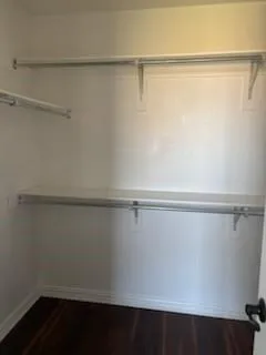 a close up view of racks on the wall