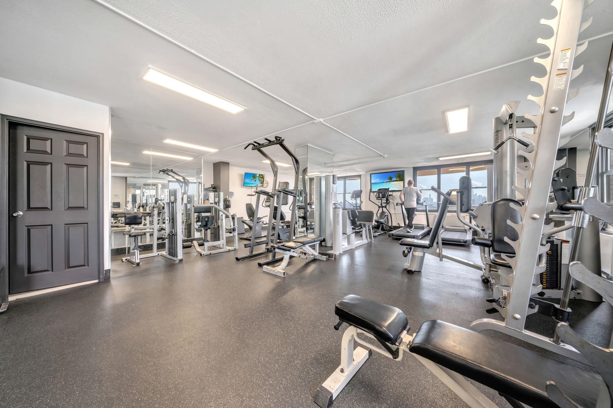 380 Mountain Road, Unit 213 Union City, NJ 07087 - Photo 33 of 36 a view of a room with gym equipment