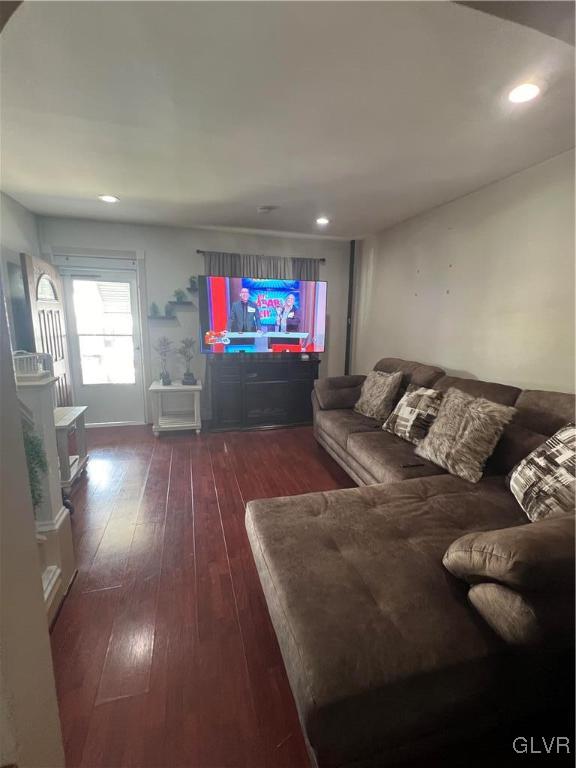 524 Greenleaf Street Allentown, PA 18102 - Photo 5 of 26 a living room with furniture and a flat screen tv