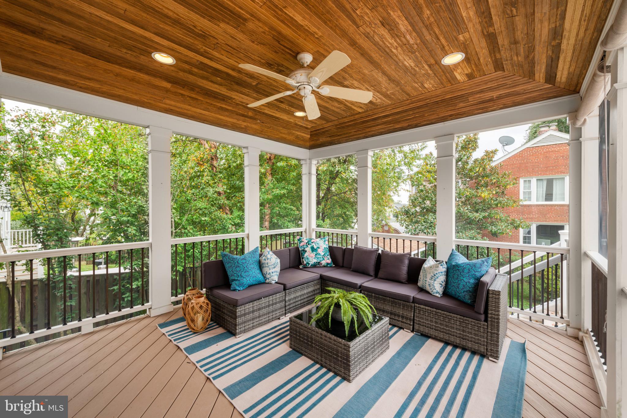 6484 Little Falls Road Arlington, VA 22213 - Photo 44 of 74 This screened porch is truly fabulous
