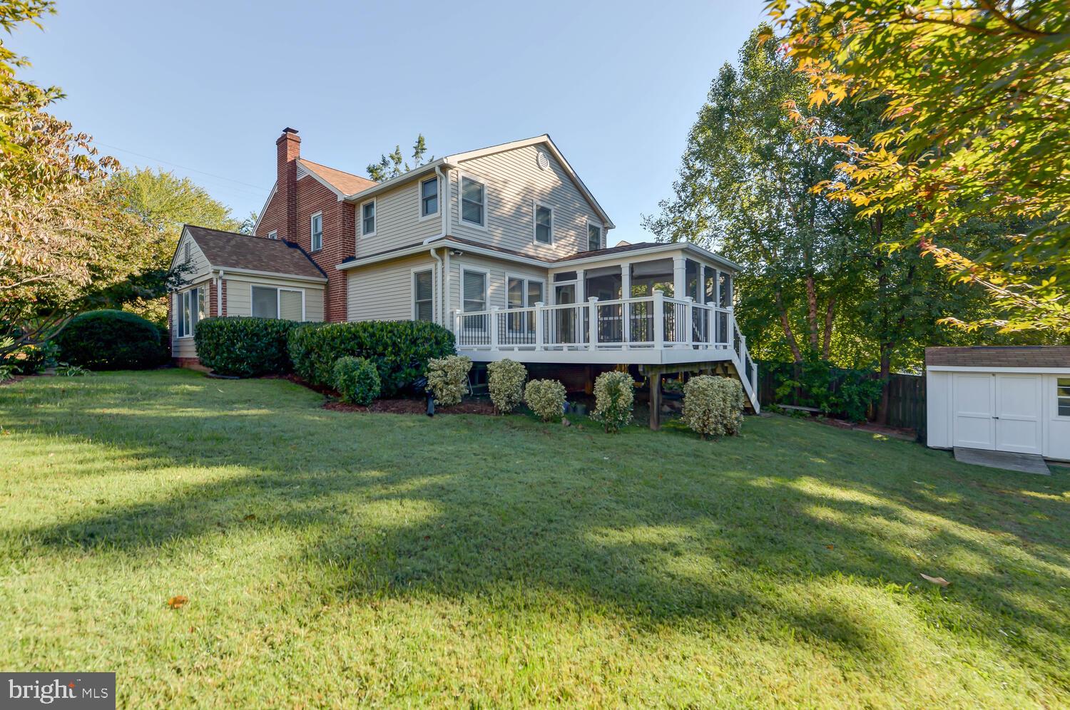 6484 Little Falls Road Arlington, VA 22213 - Photo 6 of 74 Fabulous back deck and screened in porch