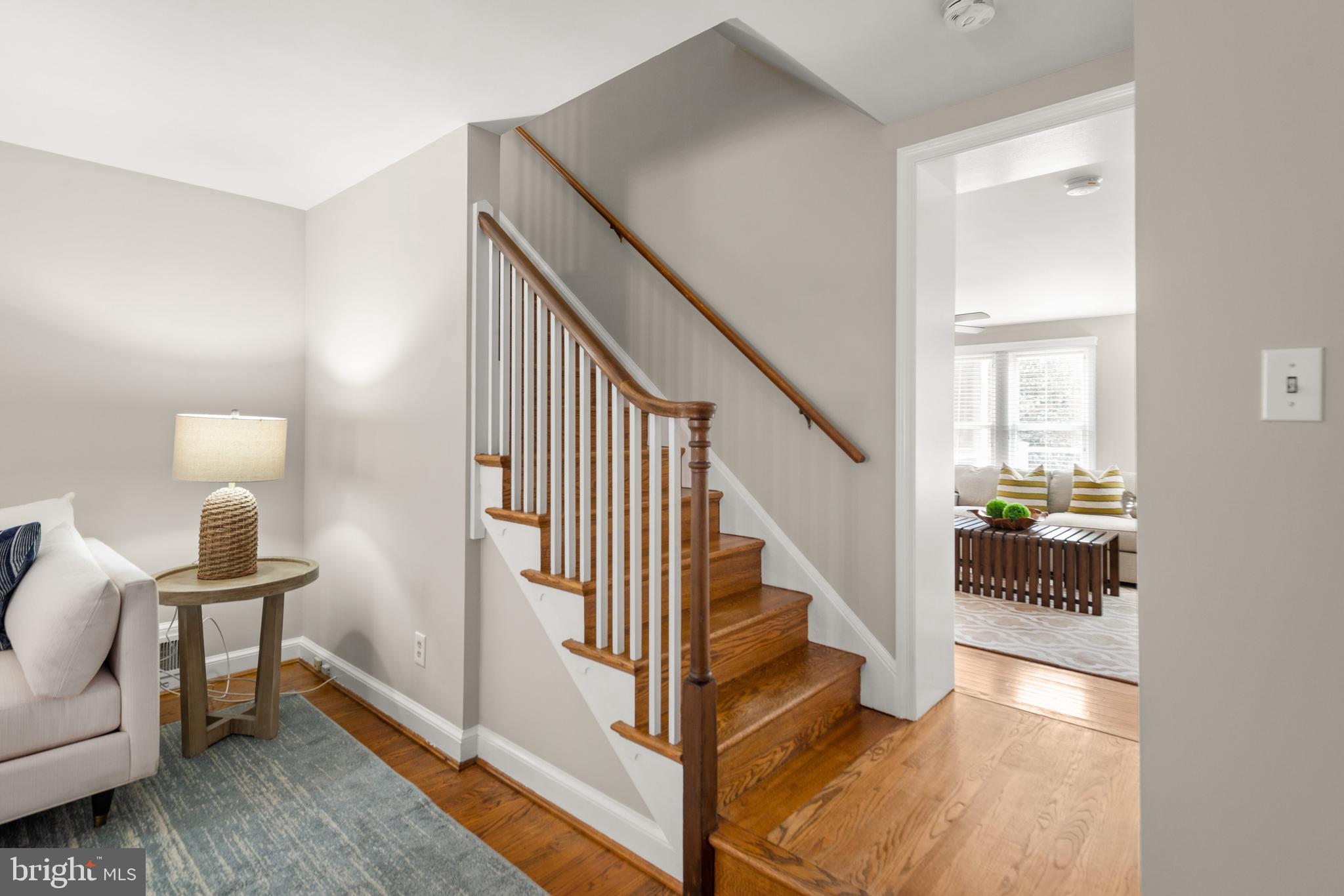 6484 Little Falls Road Arlington, VA 22213 - Photo 52 of 74 Super cute stairway between living and fam rooms