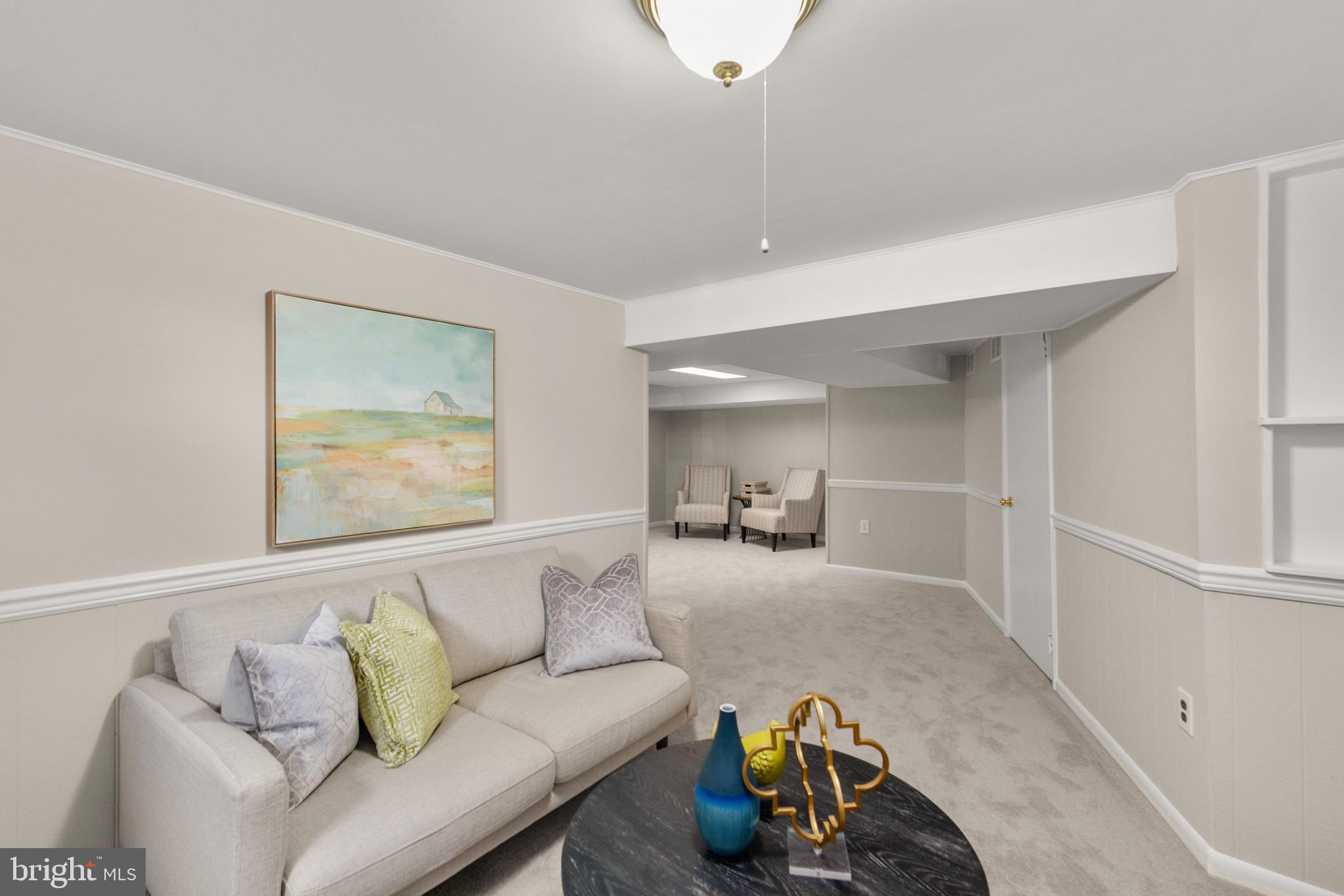 6484 Little Falls Road Arlington, VA 22213 - Photo 68 of 74 Basement with fresh paint and carpet