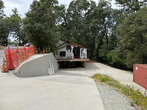 a house view with a outdoor space