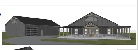 a house view with a garden space