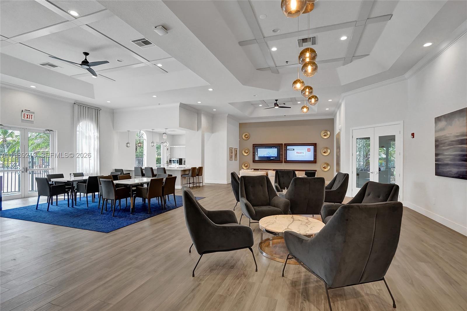 3936 Cascade Terrace Weston, FL 33332 - Photo 75 of 90 a living room with furniture and wooden floor