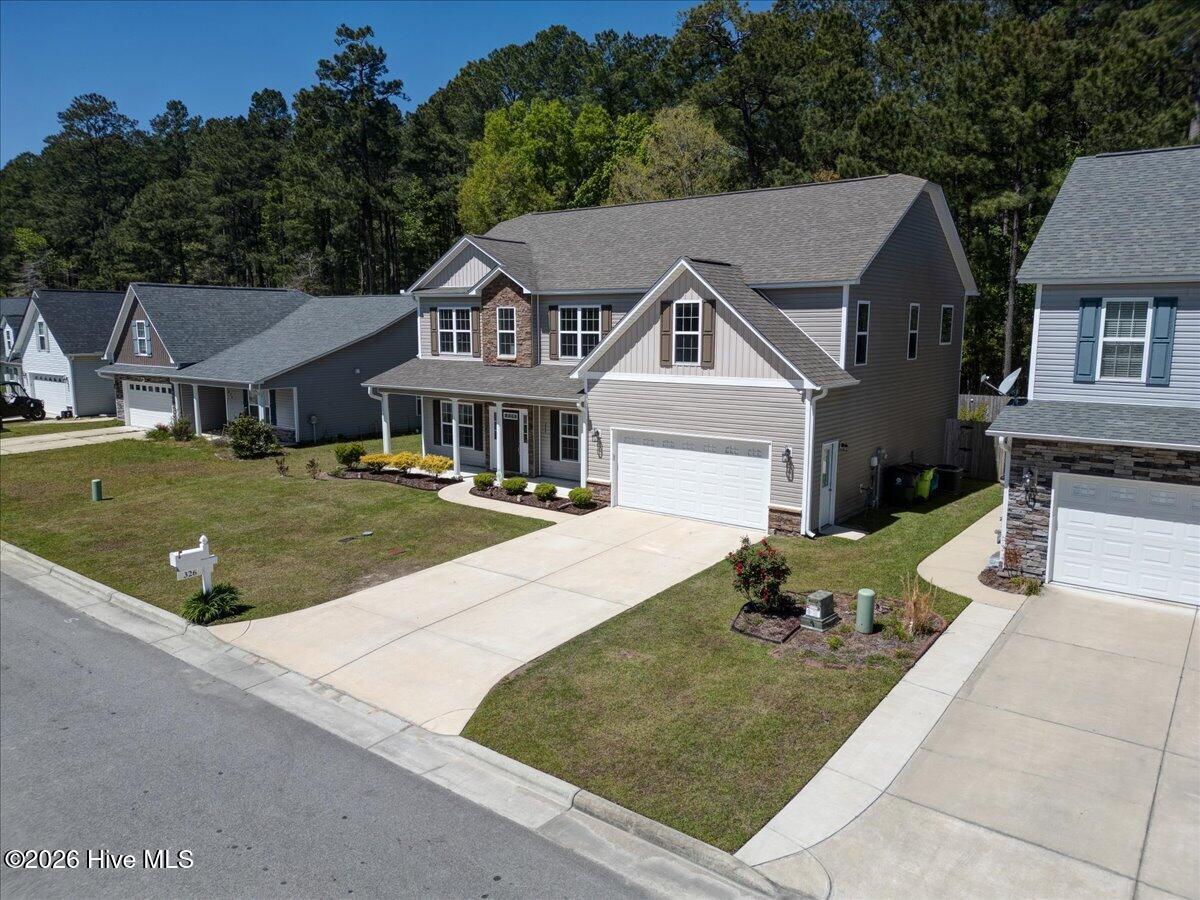 326 Station House Road New Bern, NC 28562 - Photo 31 of 35 Right Aerial View of property