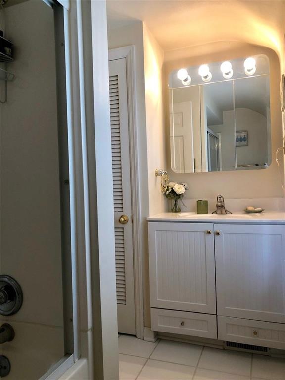143 Boxfield Road Pittsburgh, PA 15241 - Photo 20 of 25 another angle of the bright white, hall guest bath w beadboard detail cabinet and linen/bath closet