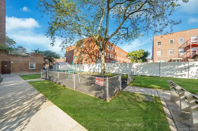 a view of a backyard with a garden