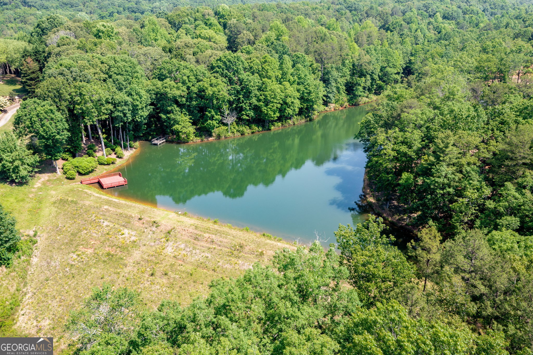 373 McIntosh Road Clarkesville, GA 30523 - Photo 49 of 92 a view of a lake with a house