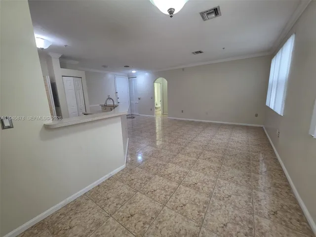 a view of a room with window