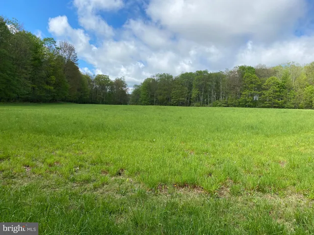 a view of a green field with wooden fence