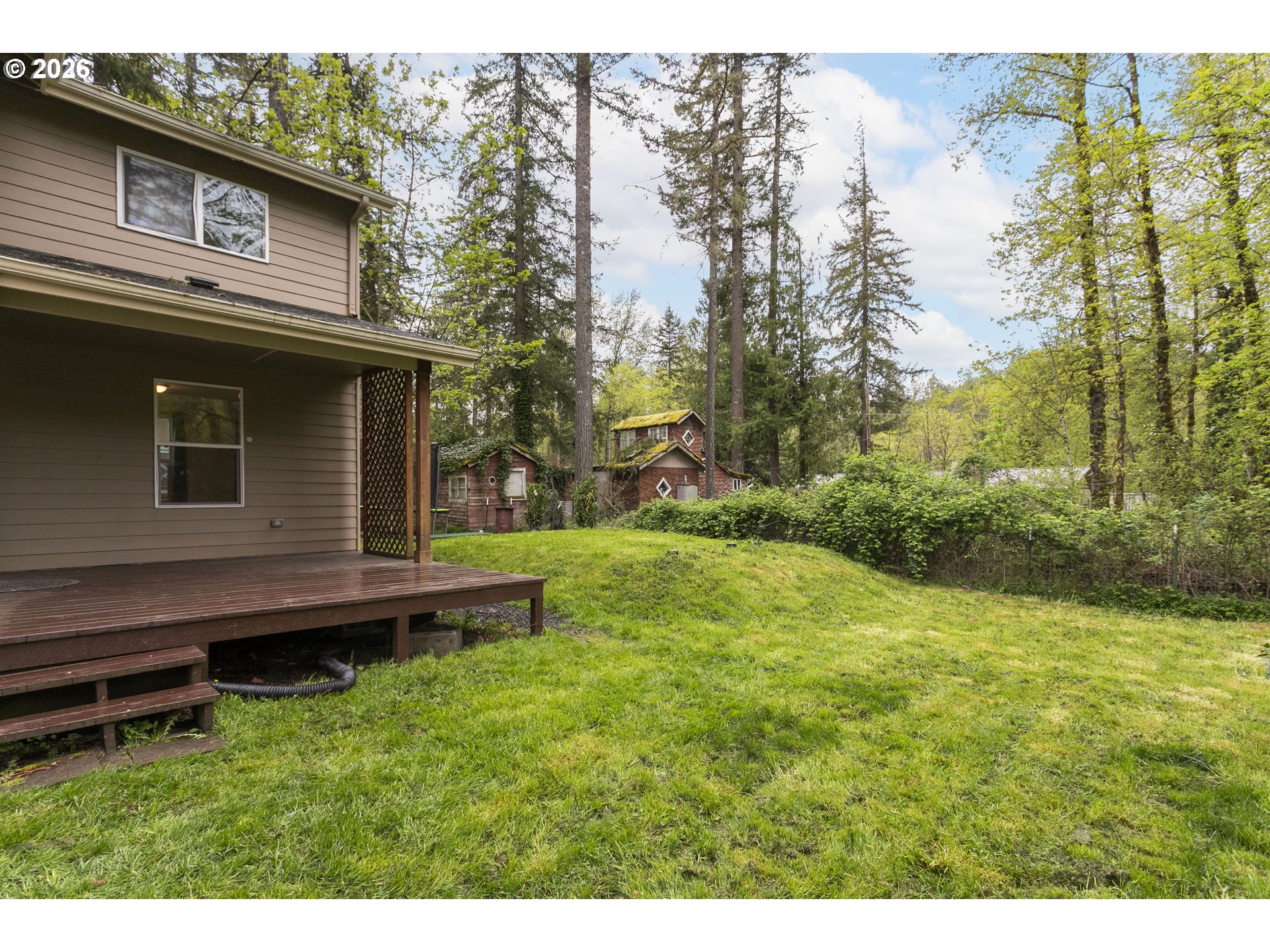 23575 East Gumjuwac Road Welches, OR 97067 - Photo 39 of 48 a backyard of a house with lots of green space