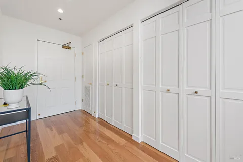a view of a closet area