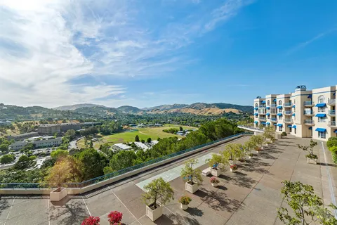 view of city from balcony
