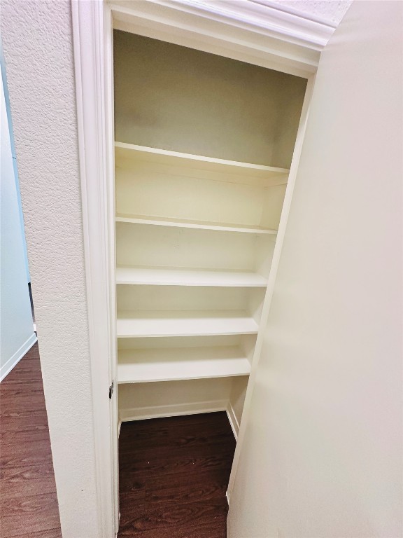 6301 Crumley Lane Austin, TX 78741 - Photo 35 of 39 a close view of walk in closet with empty racks