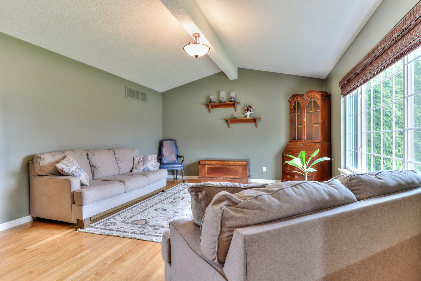 3202 Sharon Drive Champaign, IL 61822 - Photo 13 of 37 a living room with furniture a window and a flat screen tv