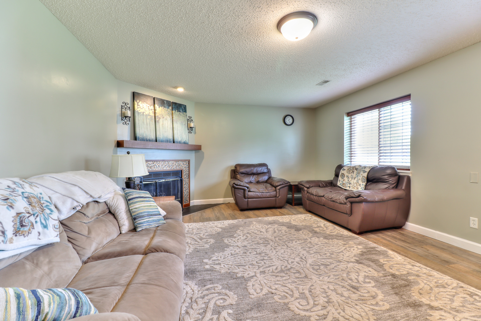 3202 Sharon Drive Champaign, IL 61822 - Photo 20 of 37 a living room with furniture and a fireplace