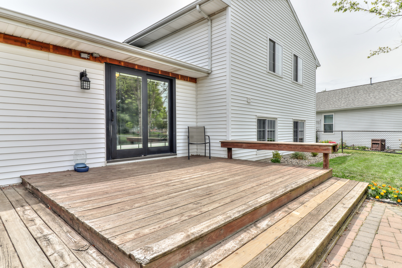 3202 Sharon Drive Champaign, IL 61822 - Photo 8 of 37 a view of a backyard with a garden and plants