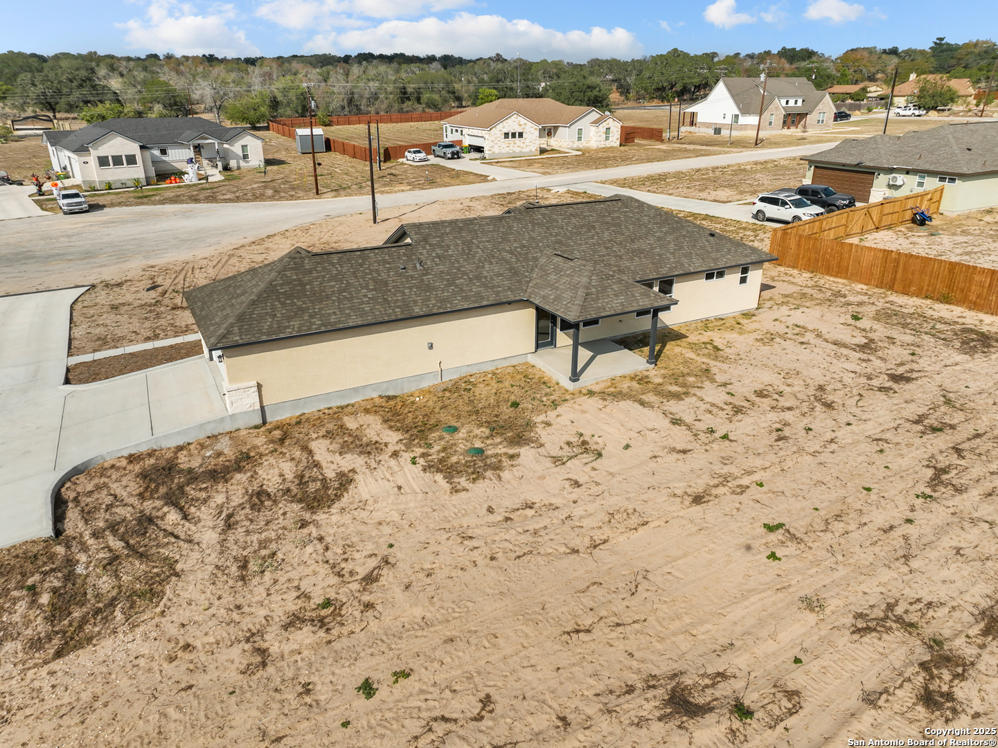 30 Log Cabin Way Poteet, TX 78065 - Photo 41 of 47 a view of a terrace with a outdoor space