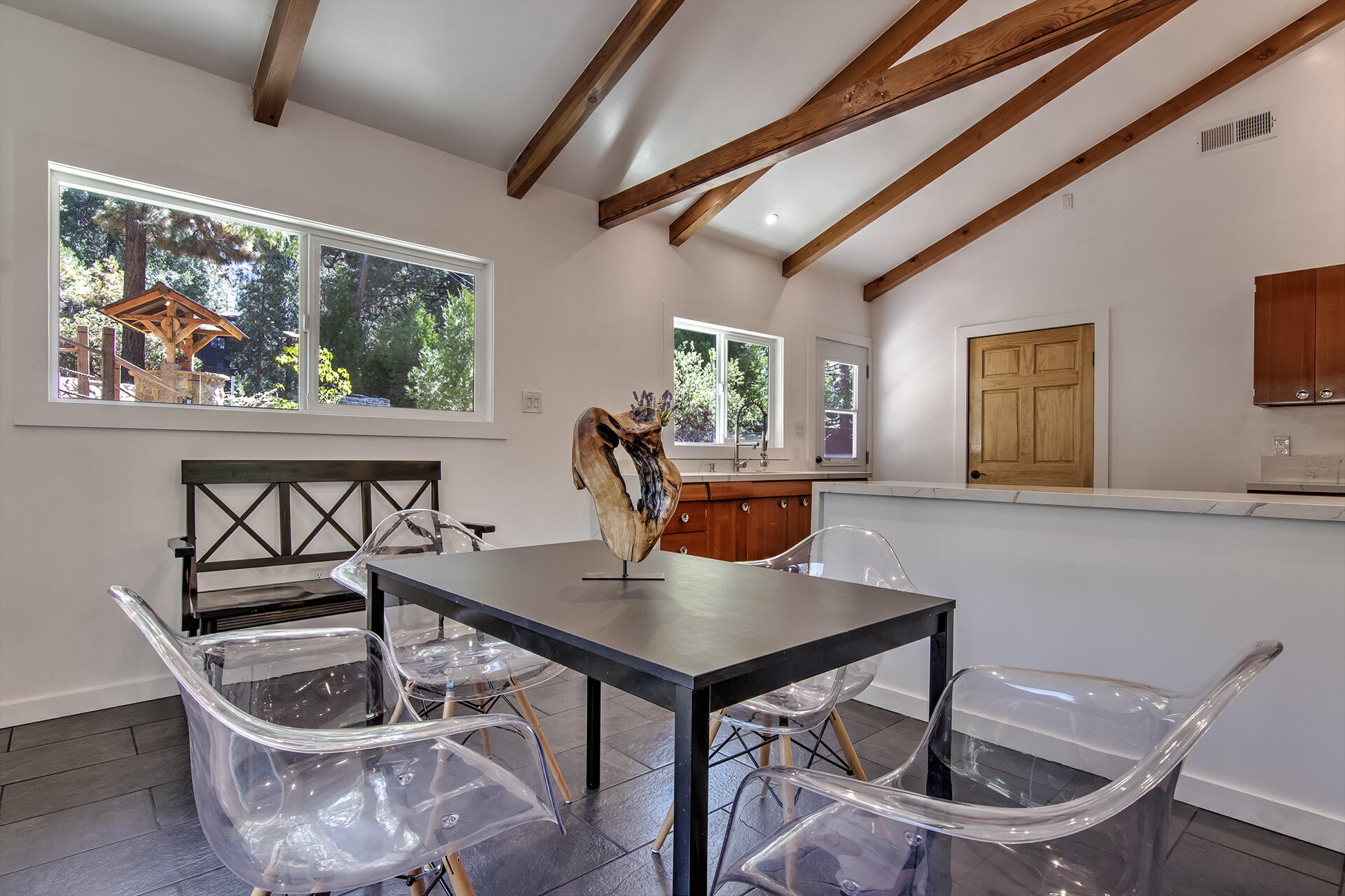 25106 Rim Rock Road Idyllwild, CA 92549 - Photo 17 of 90 a workspace with furniture and window