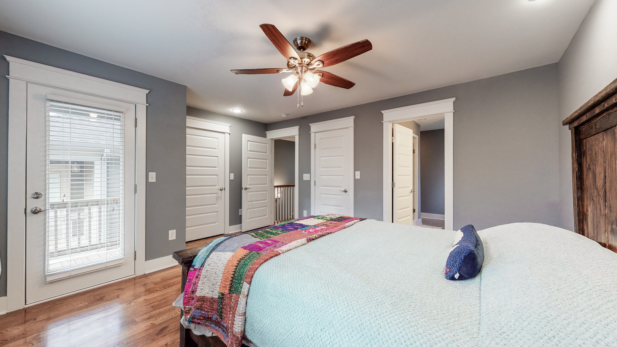 2007 Overby Road, Unit A Nashville, TN 37207 - Photo 21 of 29 a bedroom with a large bed and a large window
