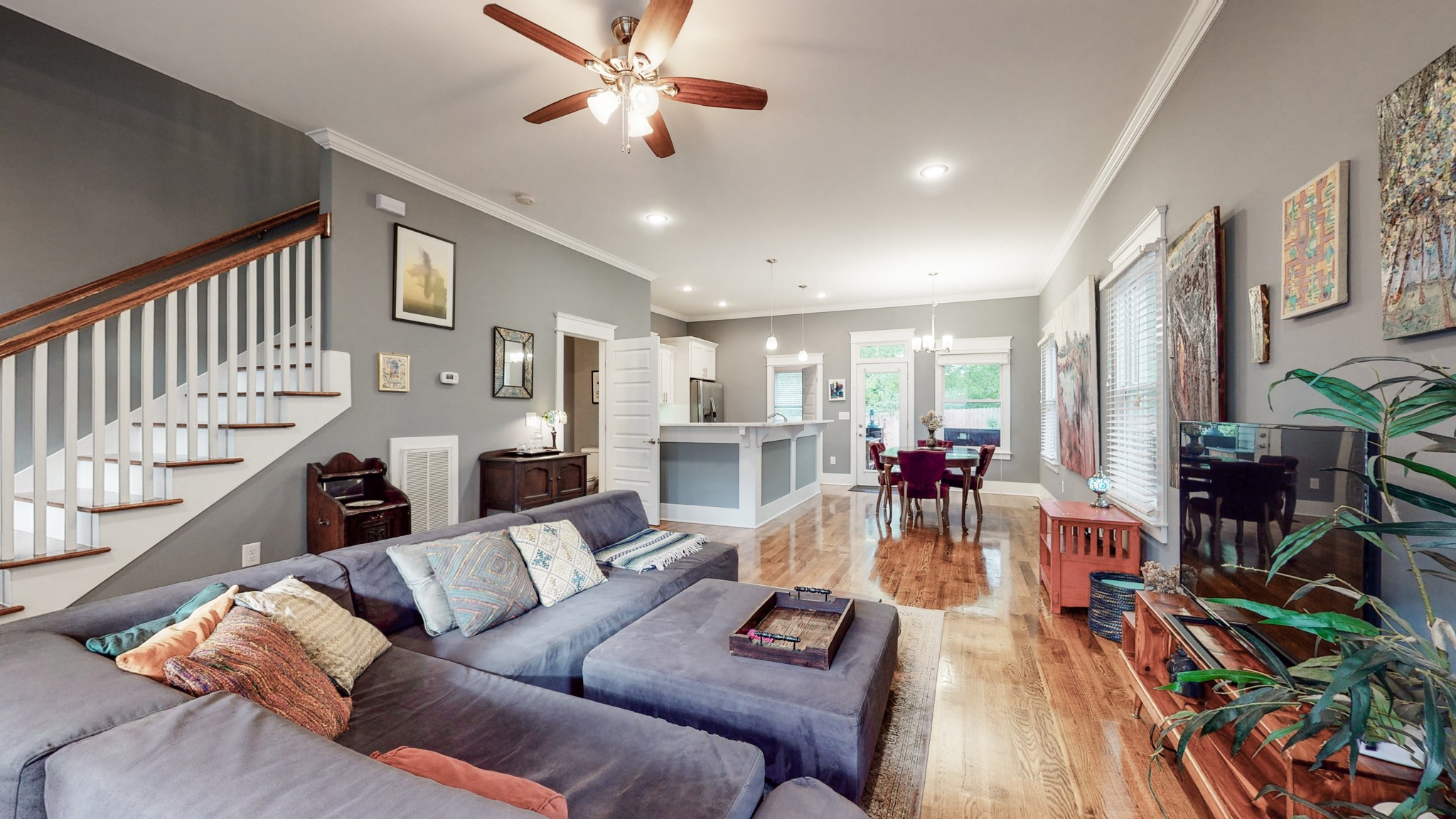2007 Overby Road, Unit A Nashville, TN 37207 - Photo 5 of 29 a view of a living room and dining room