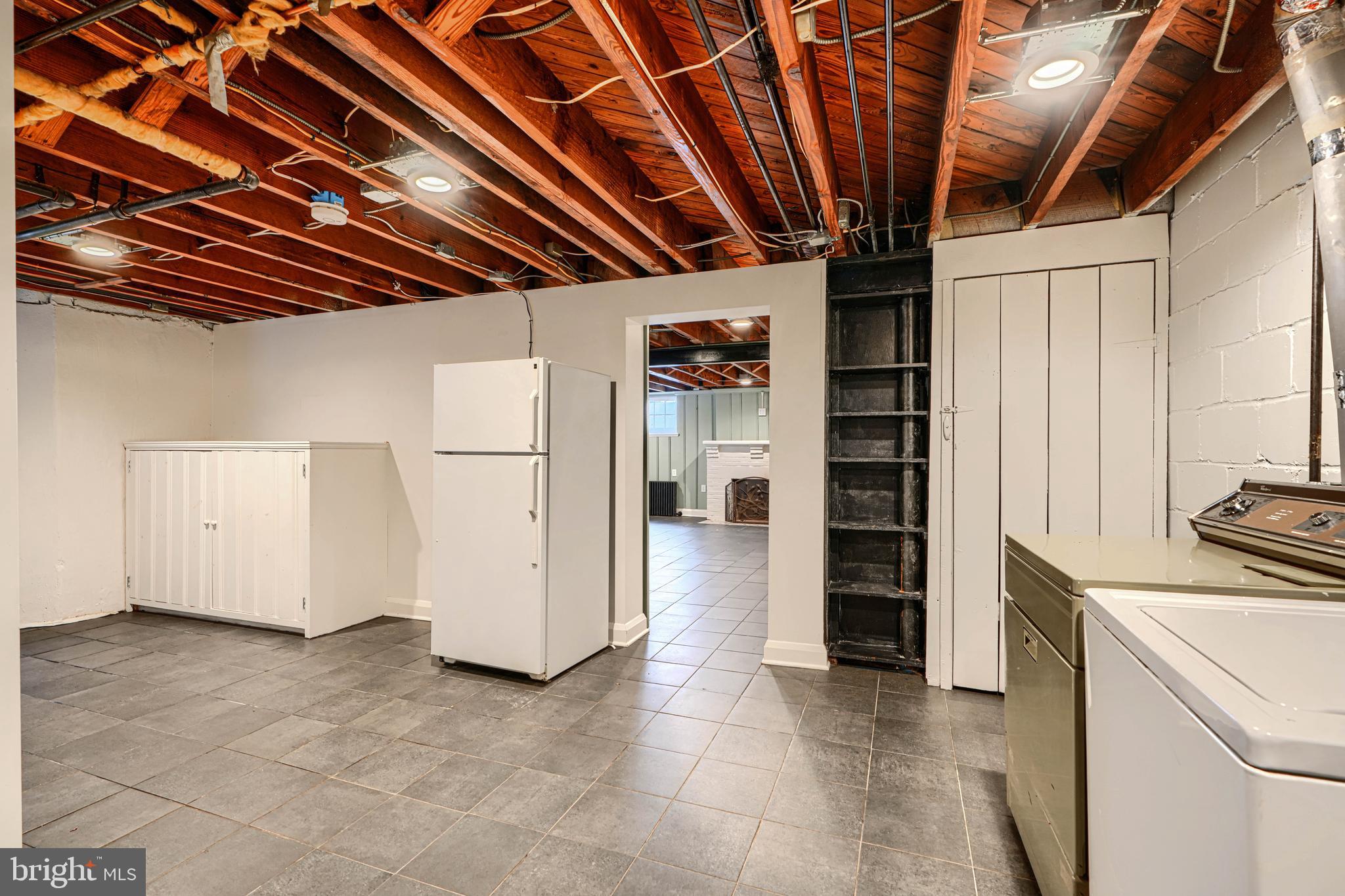 100 Dunkirk Road Baltimore, MD 21212 - Photo 49 of 65 a view of a storage & utility room with refrigerator washer and dryer