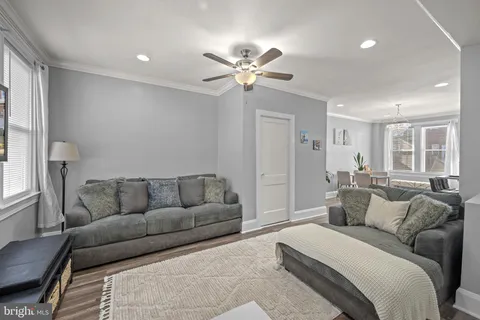 a living room with furniture and a couch