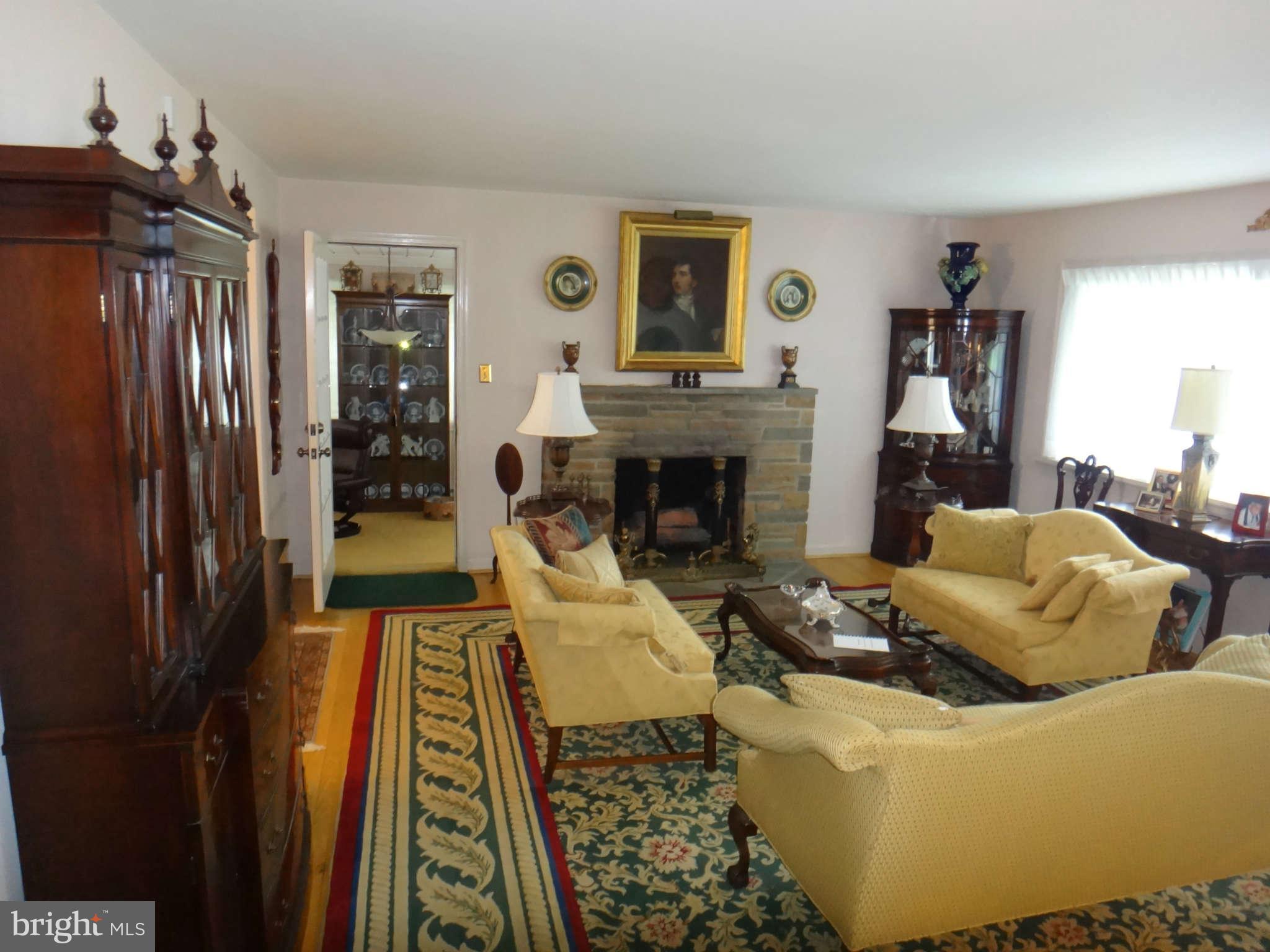 10128 Riggs Road Adelphi, MD 20783 - Photo 9 of 30 a living room with furniture and a fireplace