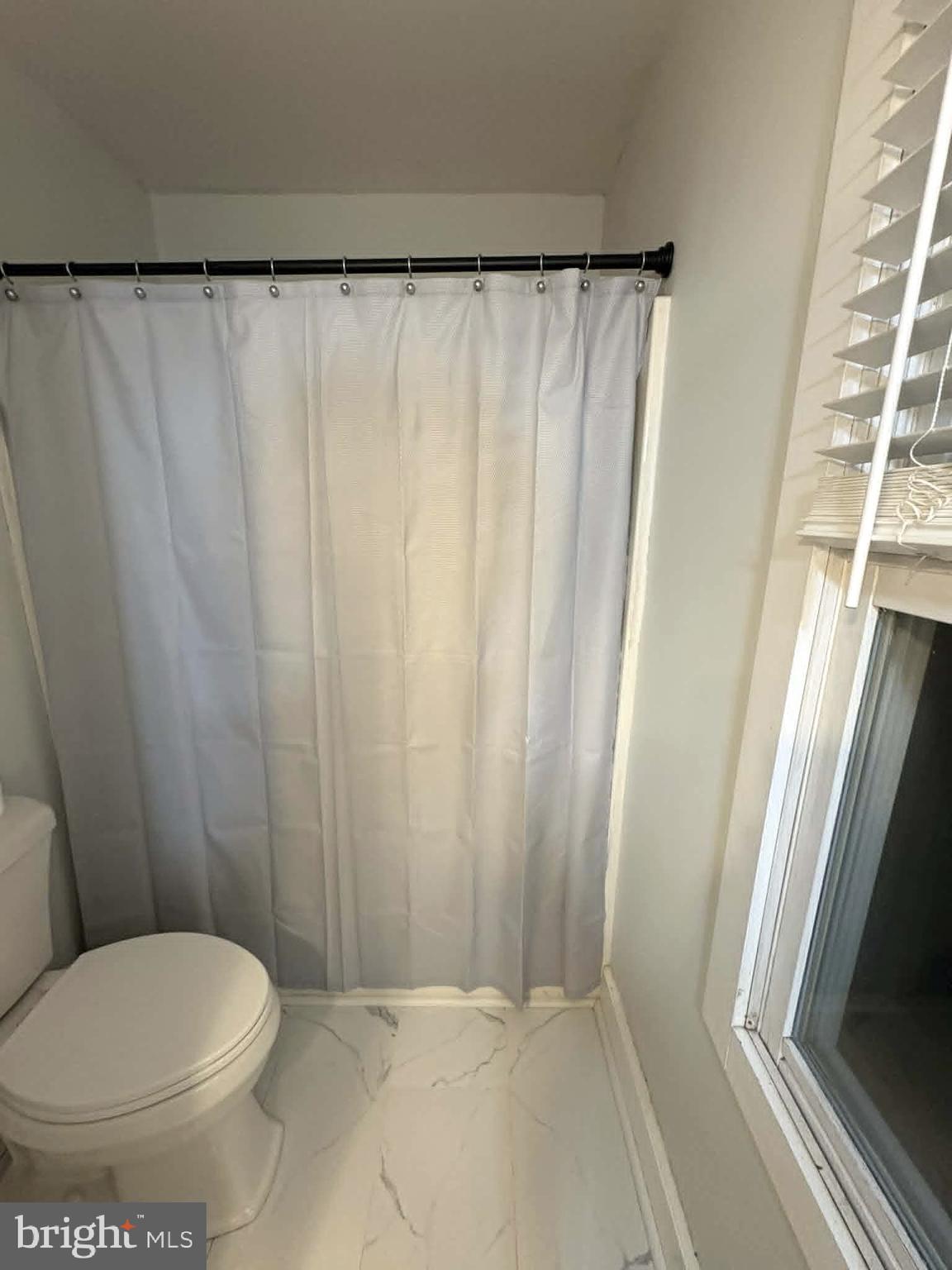 17155 Hudson Mill Road Culpeper, VA 22701 - Photo 25 of 39 a bathroom with a toilet and a shower curtain